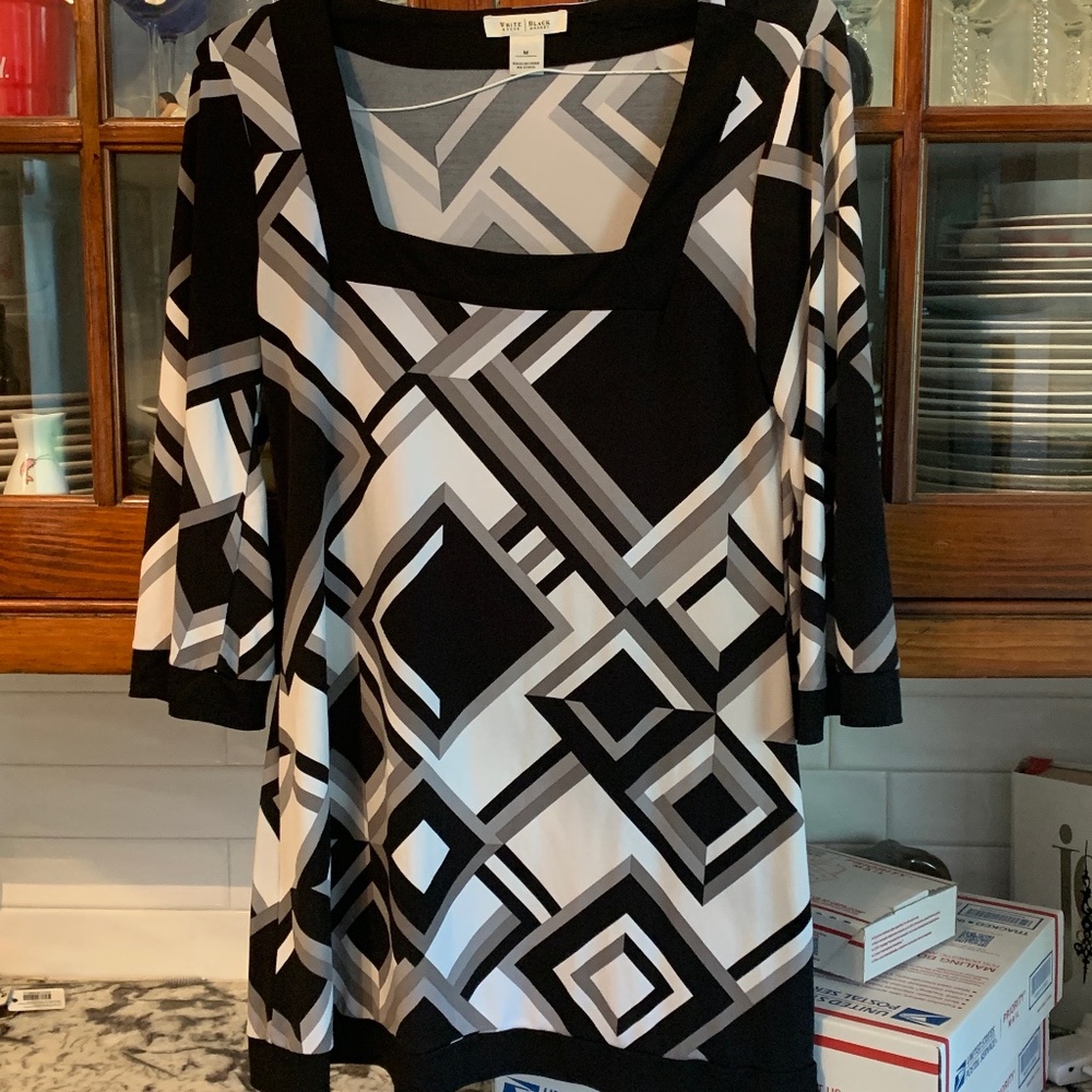 White House black market square neck mini‎ dress. Worn twice